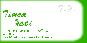 timea hati business card